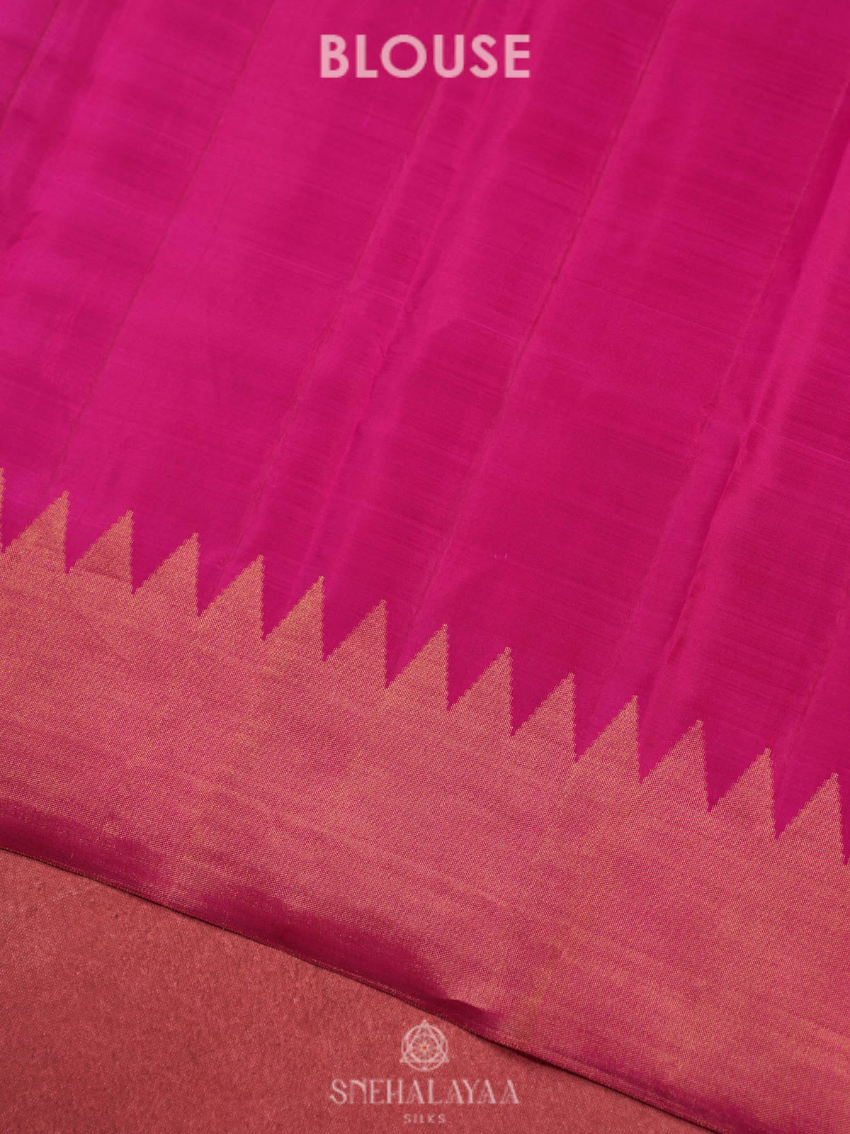 Pink Kanjivaram silk saree