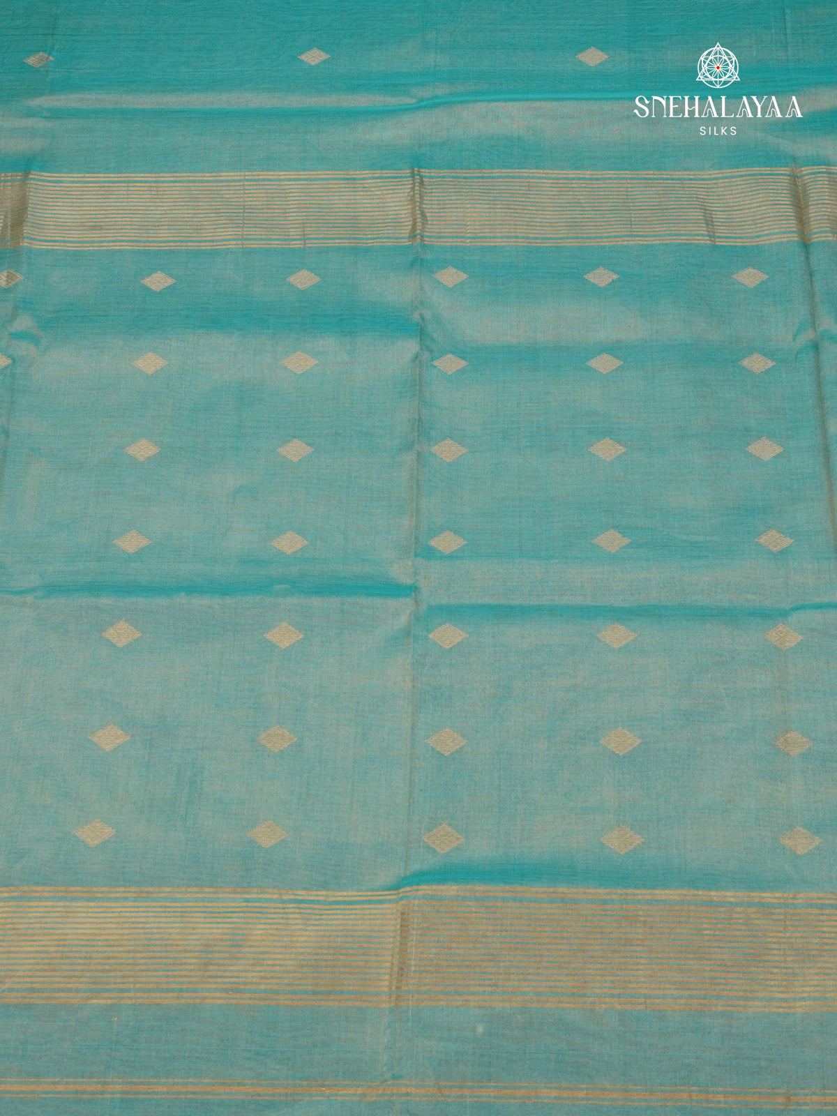 Sea Green Maheshwari Silk Cotton Saree