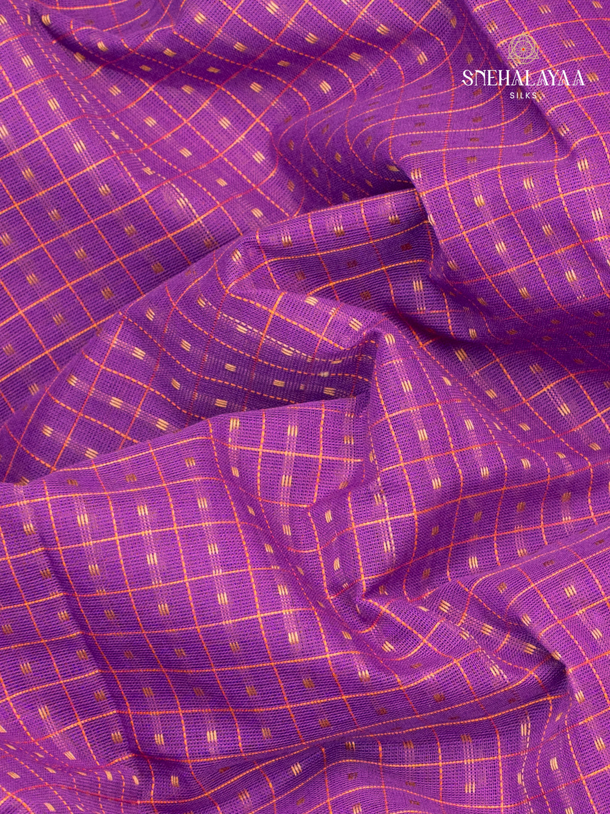 Violet Kanchi Cotton Saree