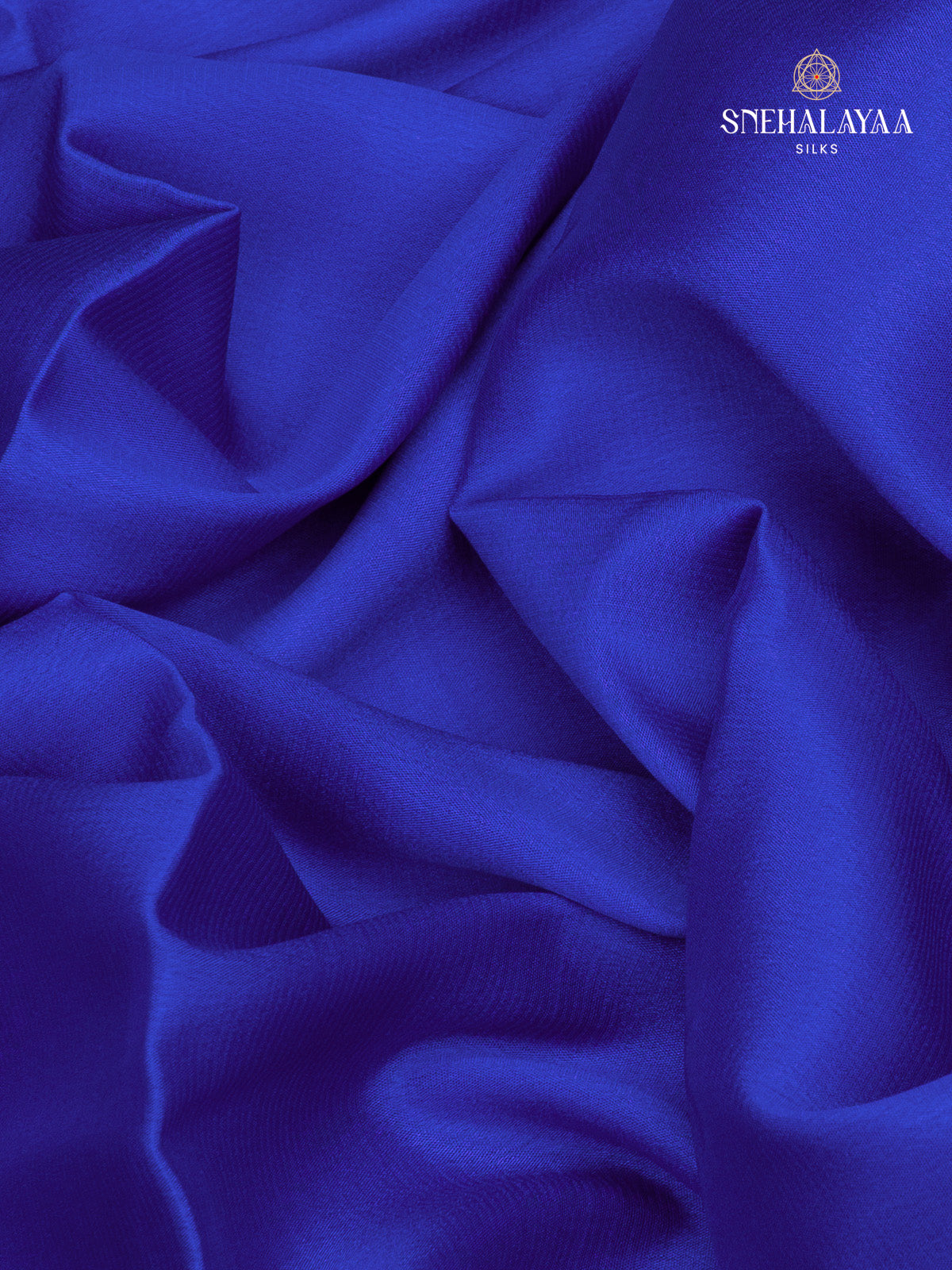 Blue Mysore Crepe Silk Saree