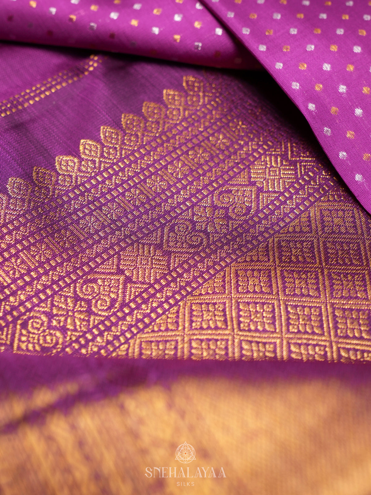 Magenta Kanjivaram Silk Saree