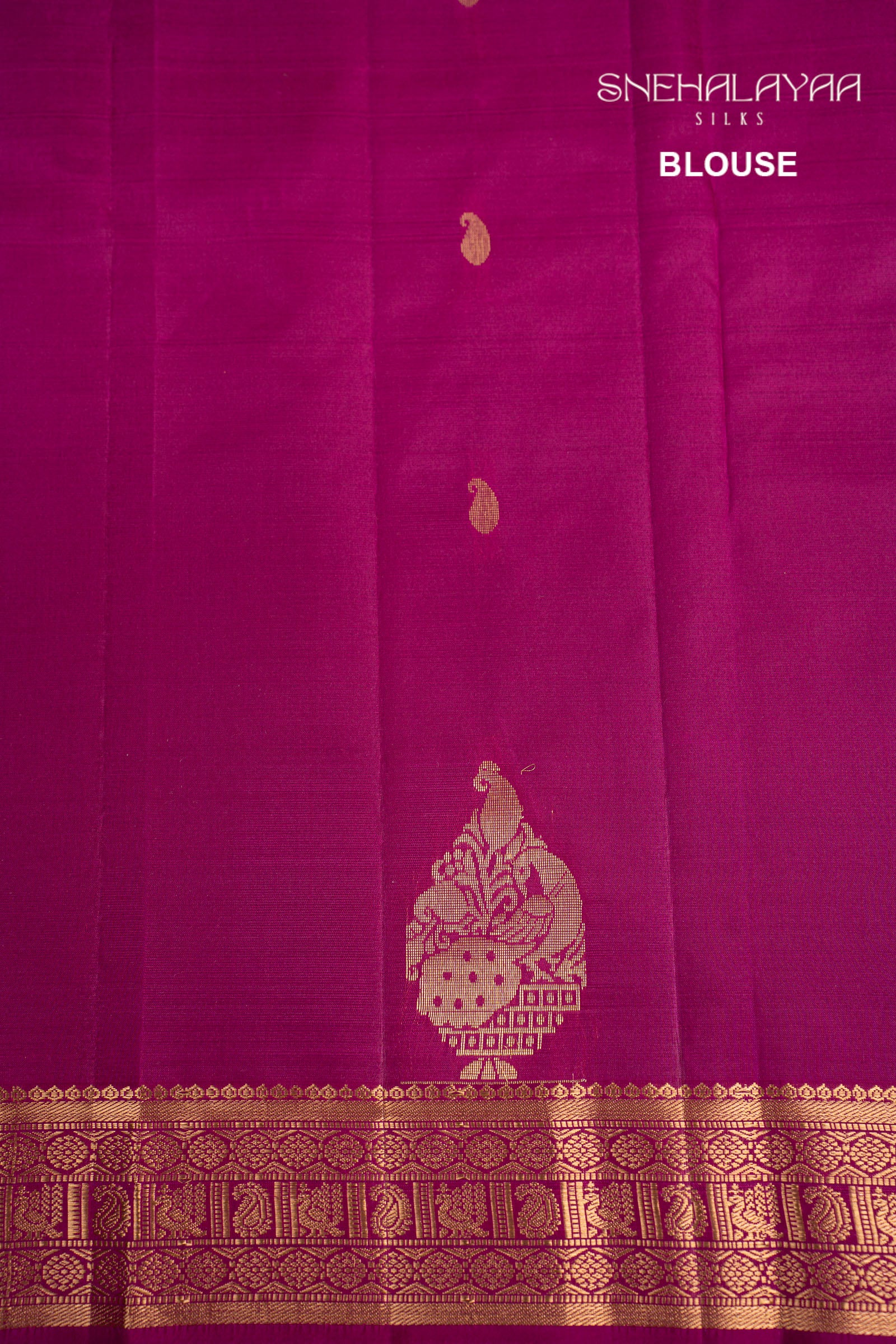 Magenta Purple Silk Saree