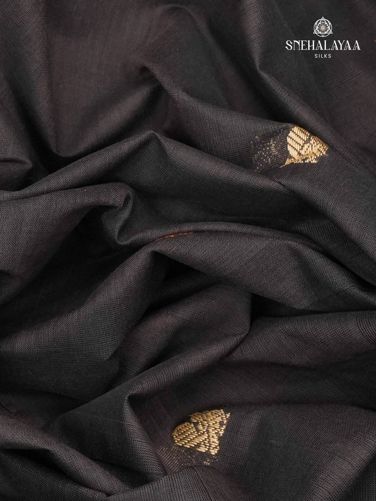 Black Venkatagiri Cotton Saree