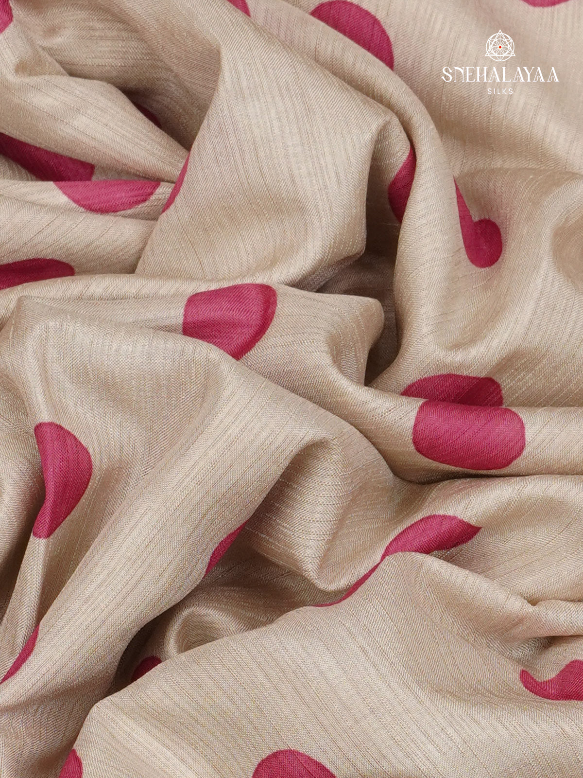 Off White Tussar Saree