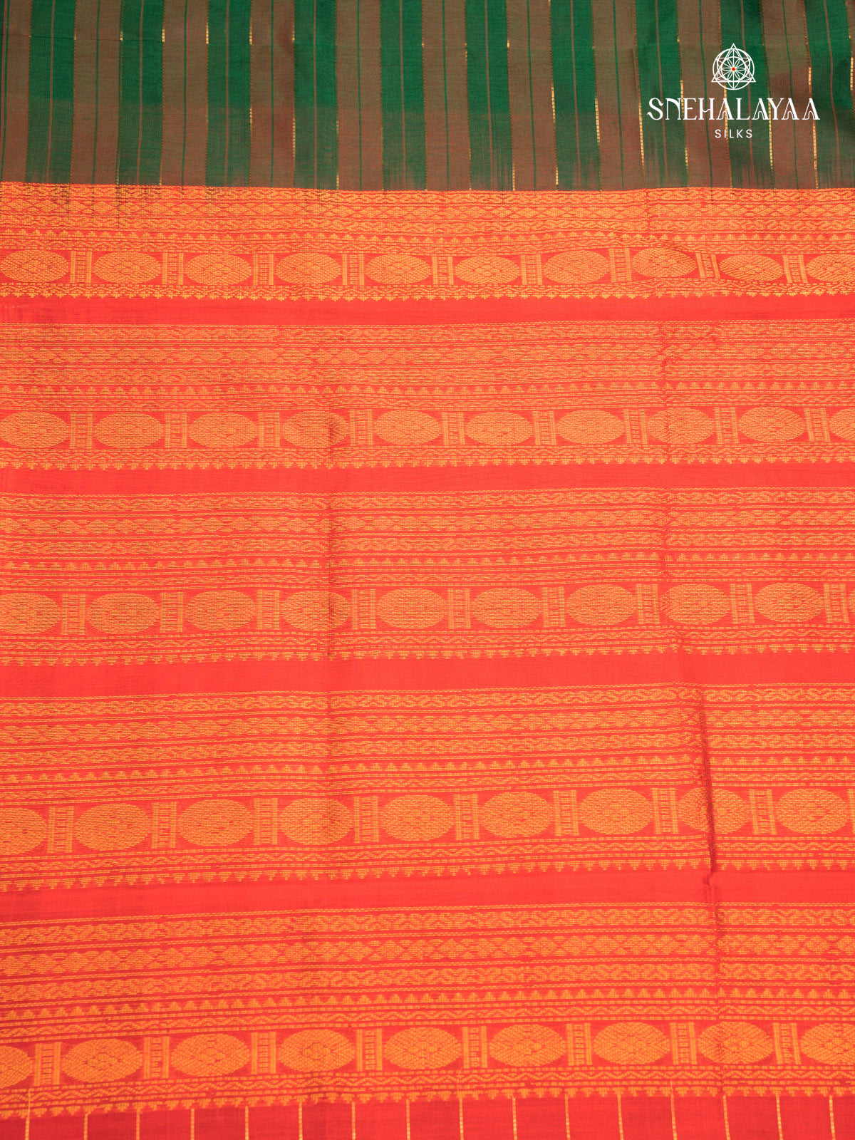 Bottle Green Kanchi Silk Cotton Saree