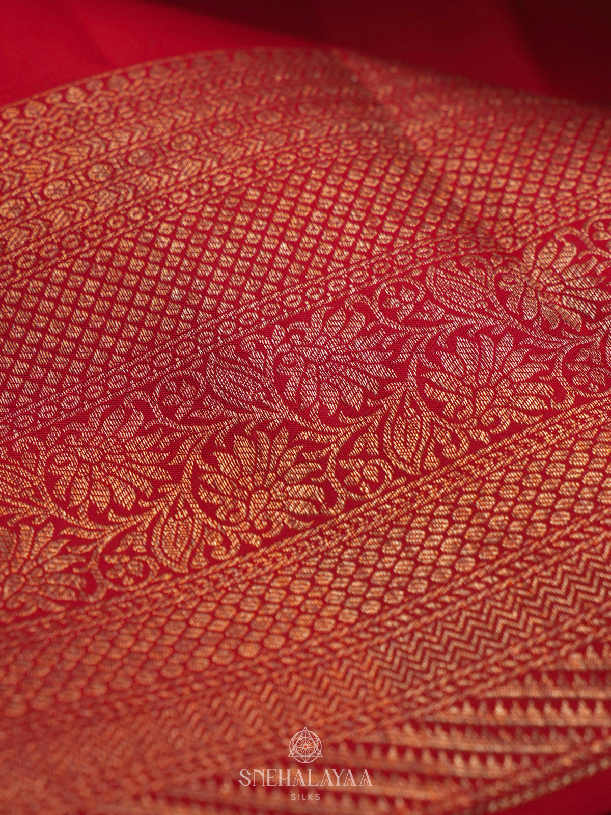 Red kanjivaram Silk Saree