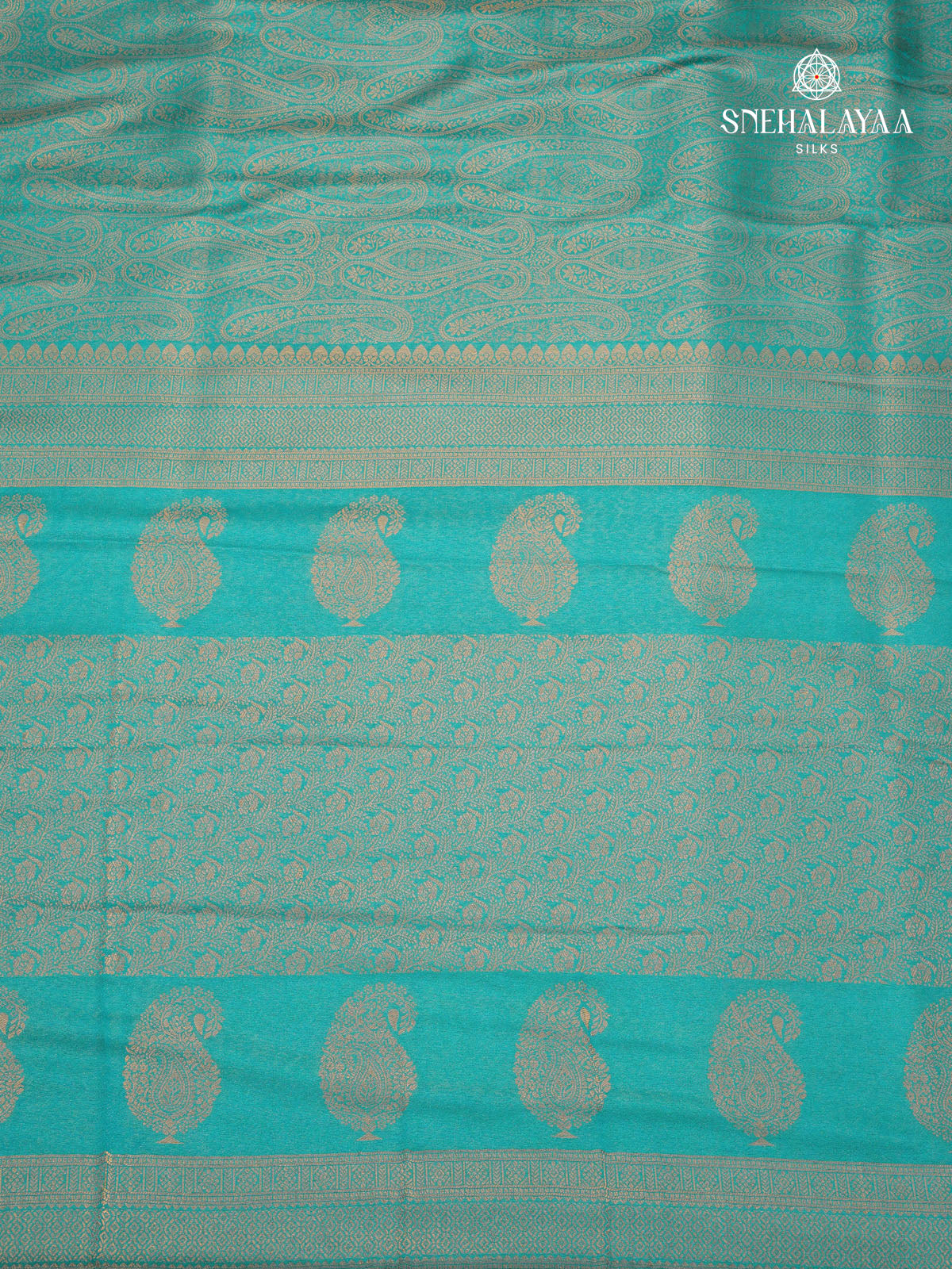 Peacock Blue Soft Silk Saree