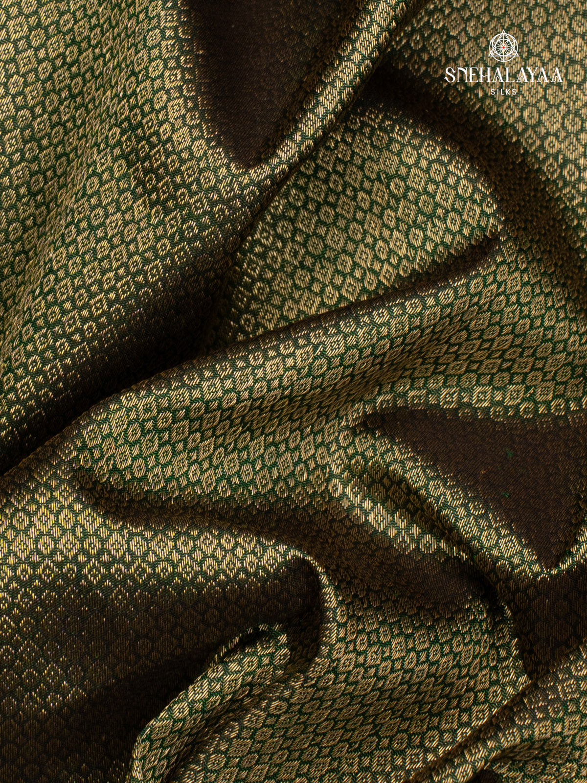 Bottle Green Kanjivaram Silk Saree