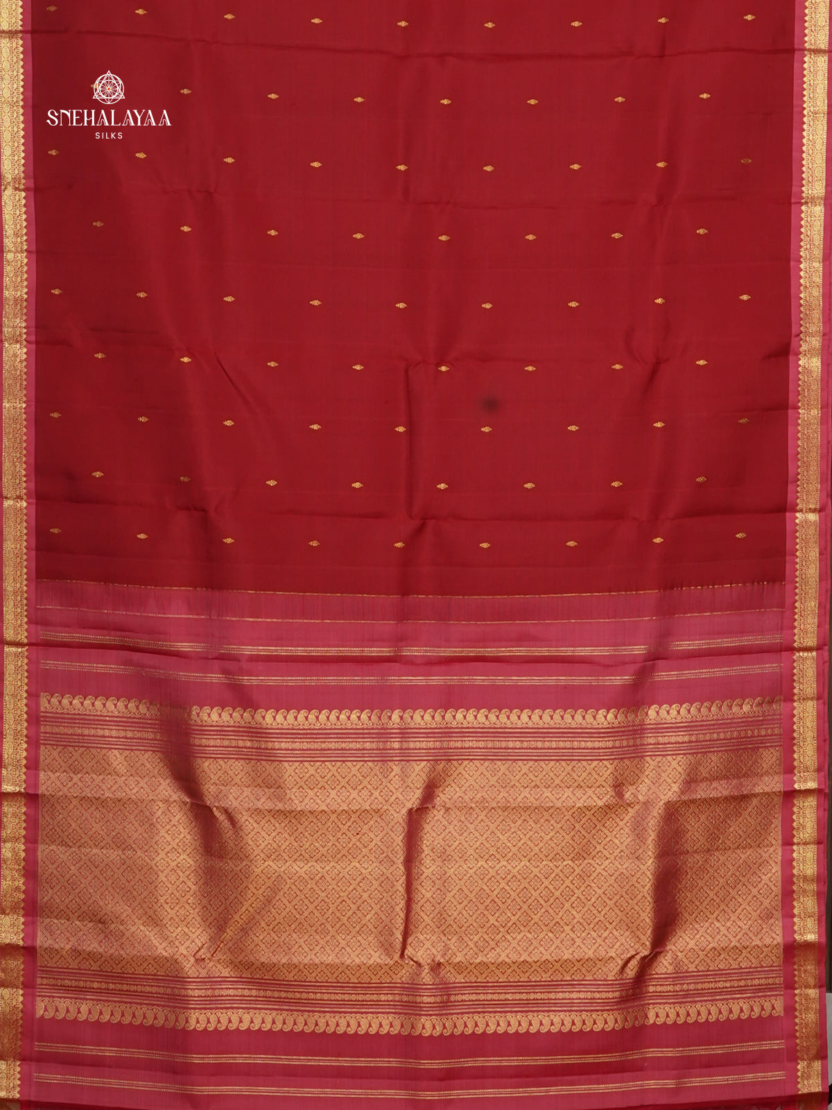 Maroon Kanjivaram Silk Saree