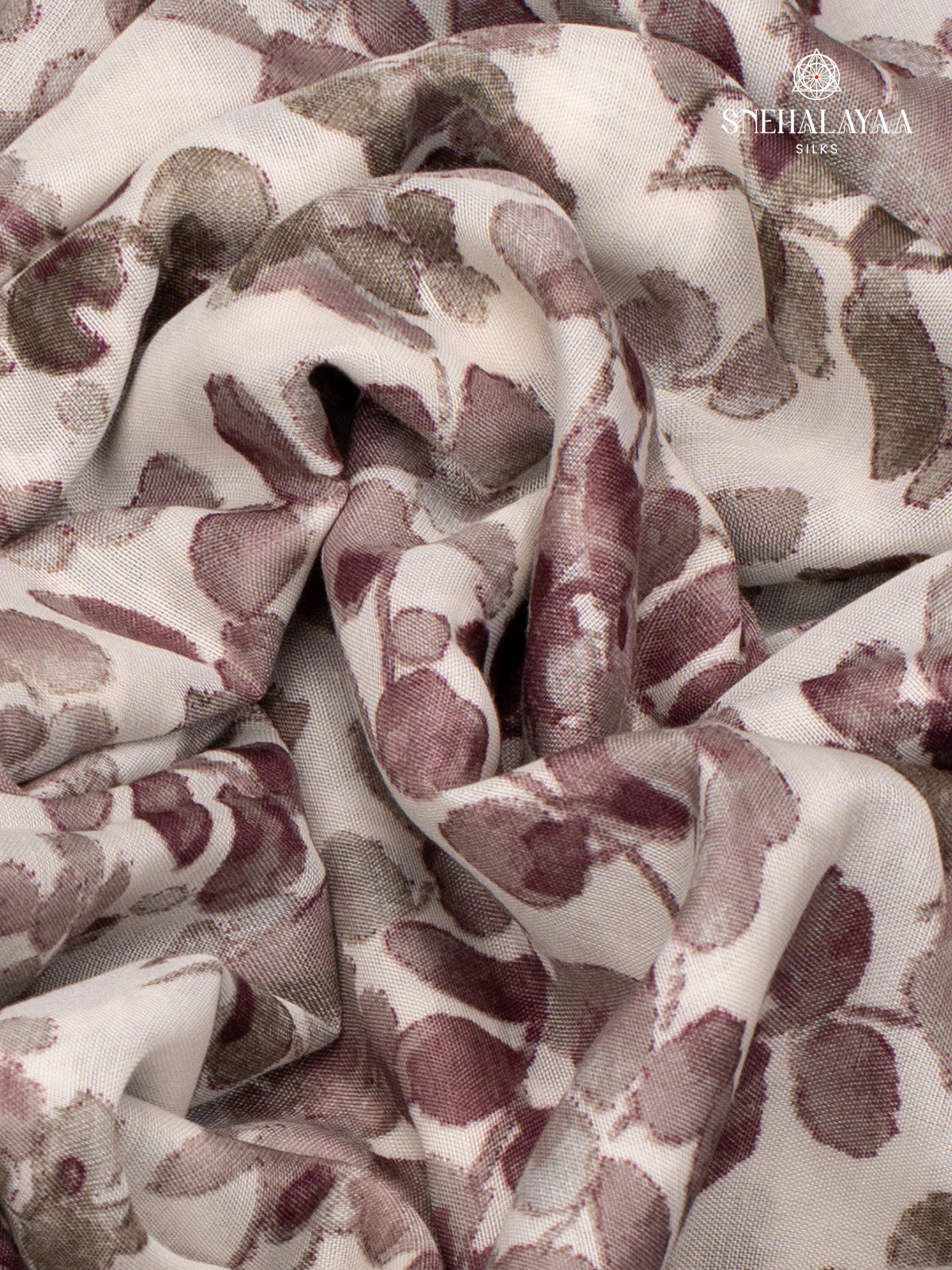 Off White Dola Silk Saree