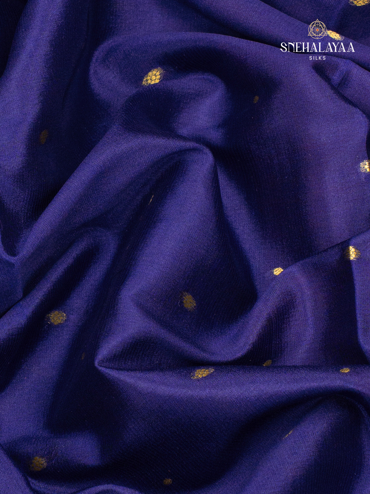 Navy Blue Mysore Silk Saree