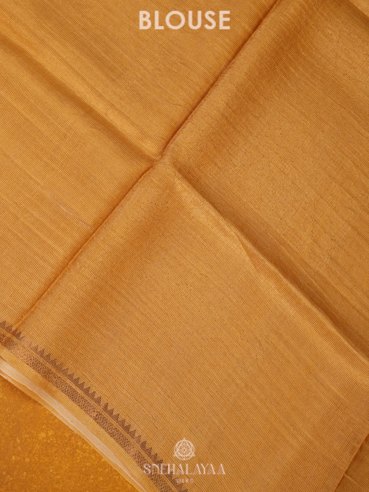 Yellow Tussar Saree