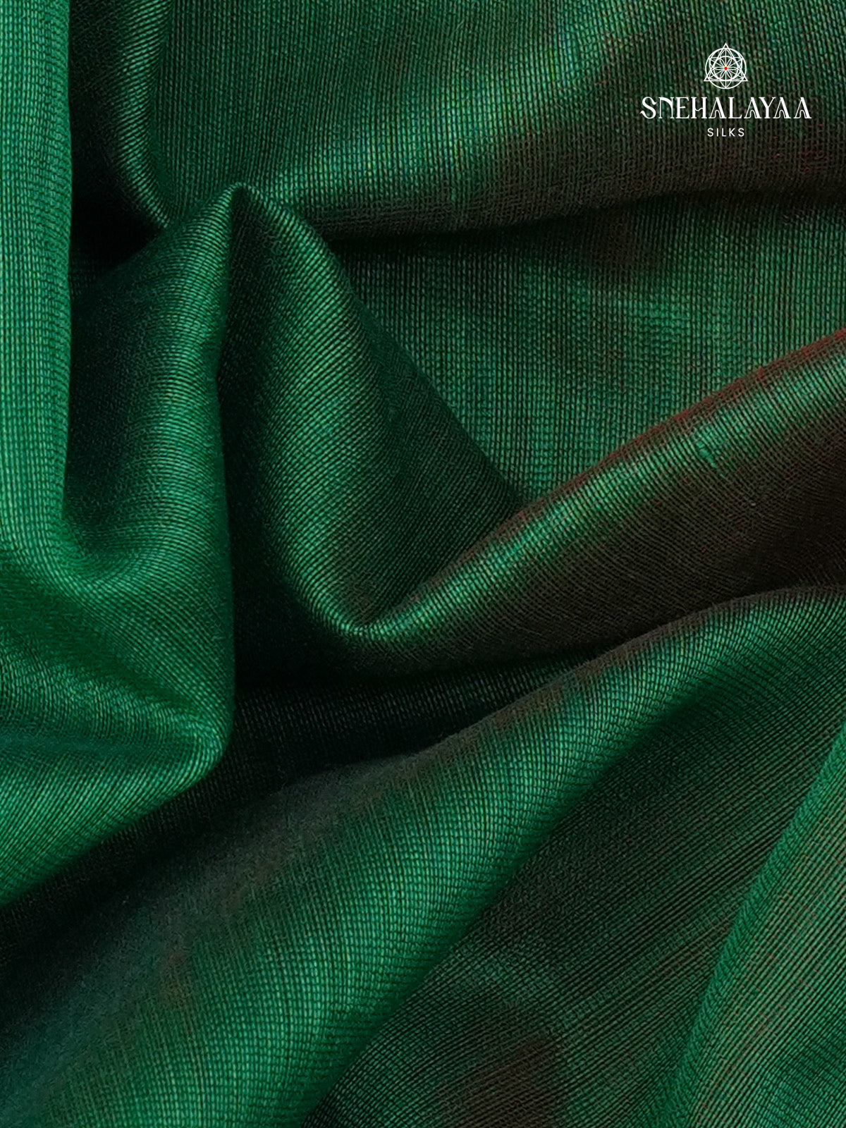 Emerald Green Maheshwari Silk Cotton Saree