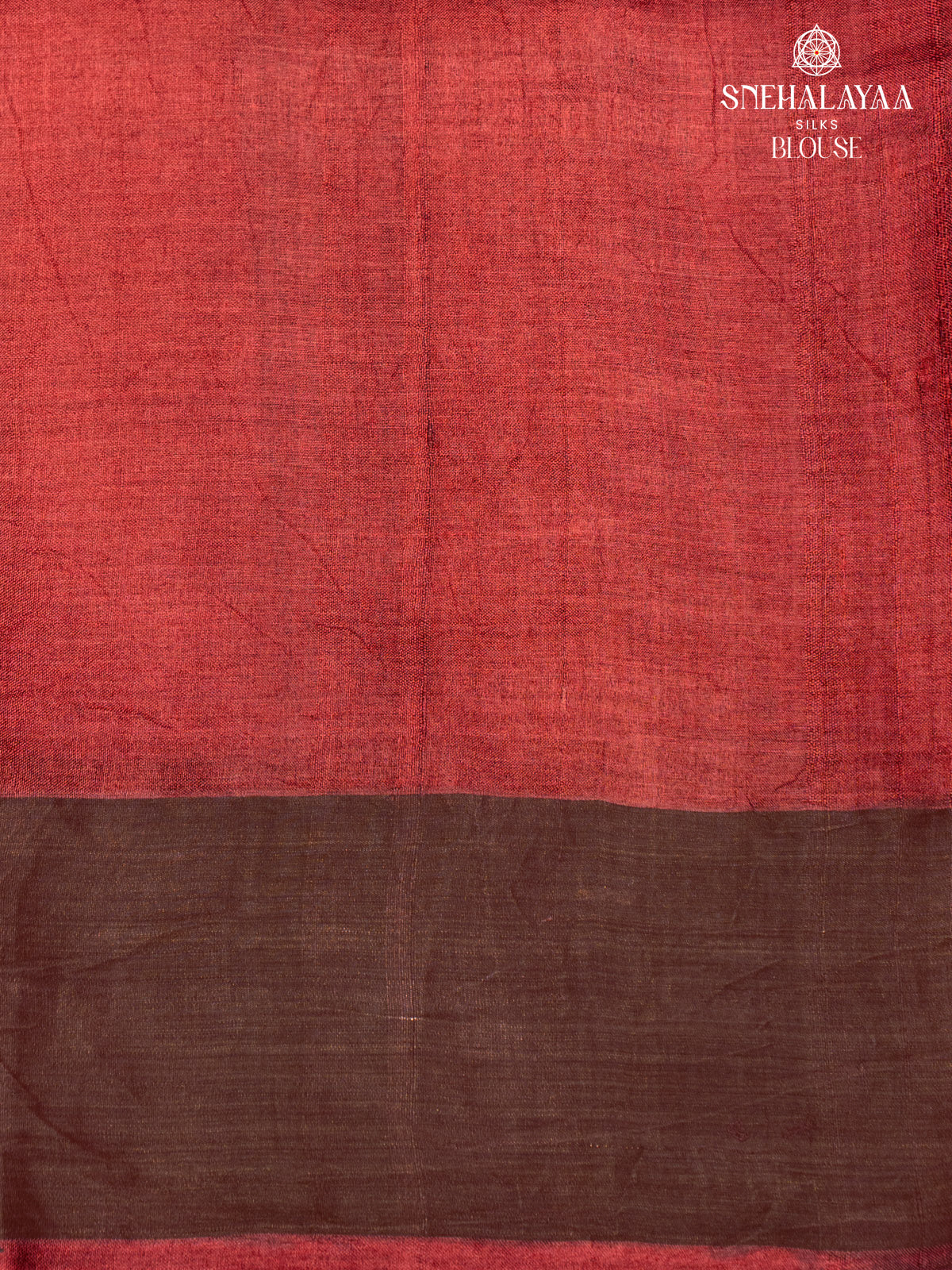 Maroon Printed Tussar Saree
