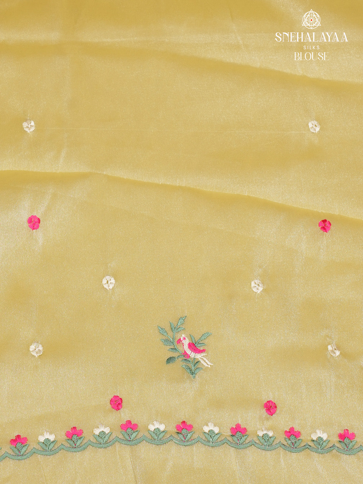 Pastel Yellow Embroidery Designer Saree