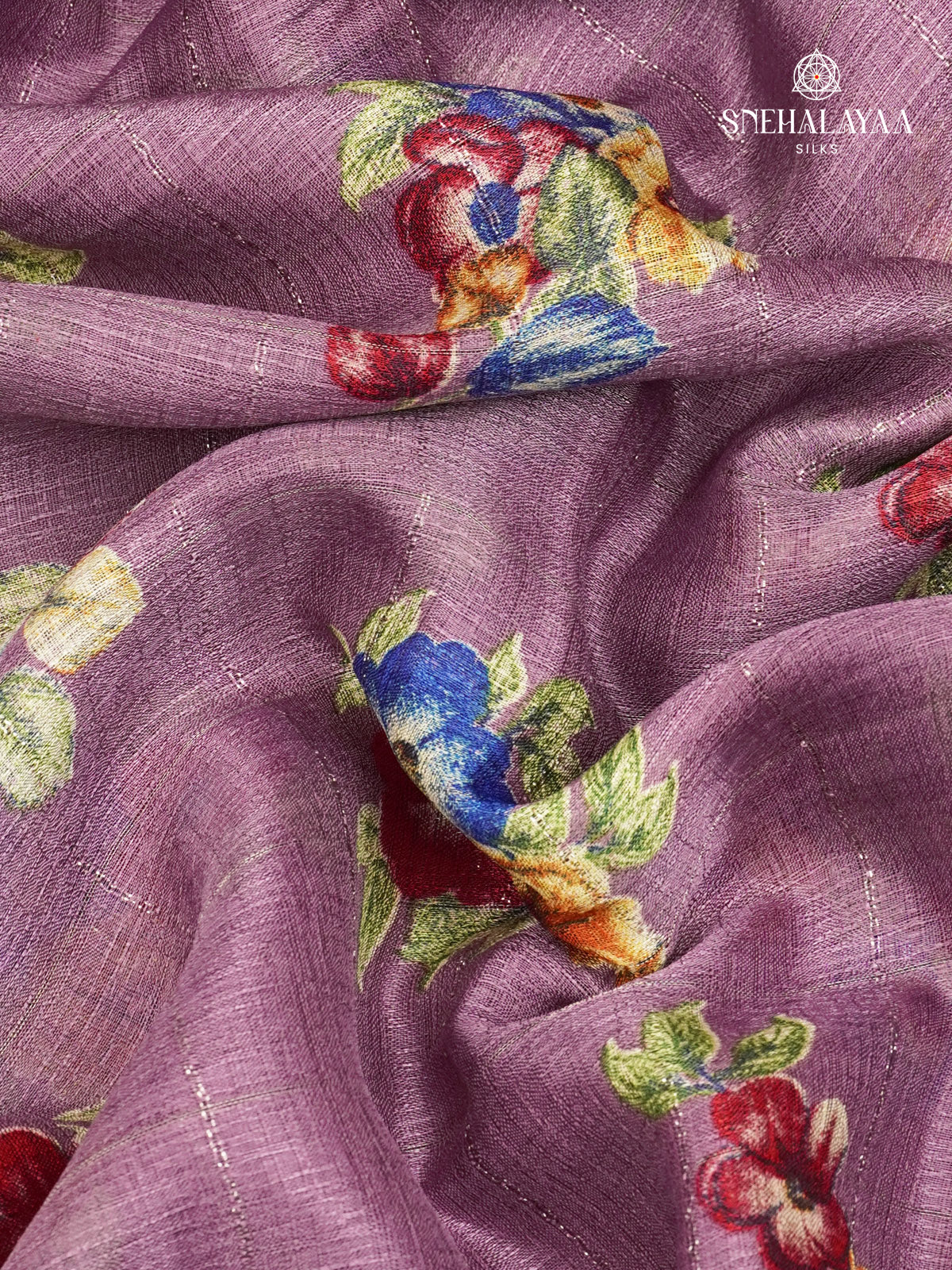 Lavender Dola Silk Saree
