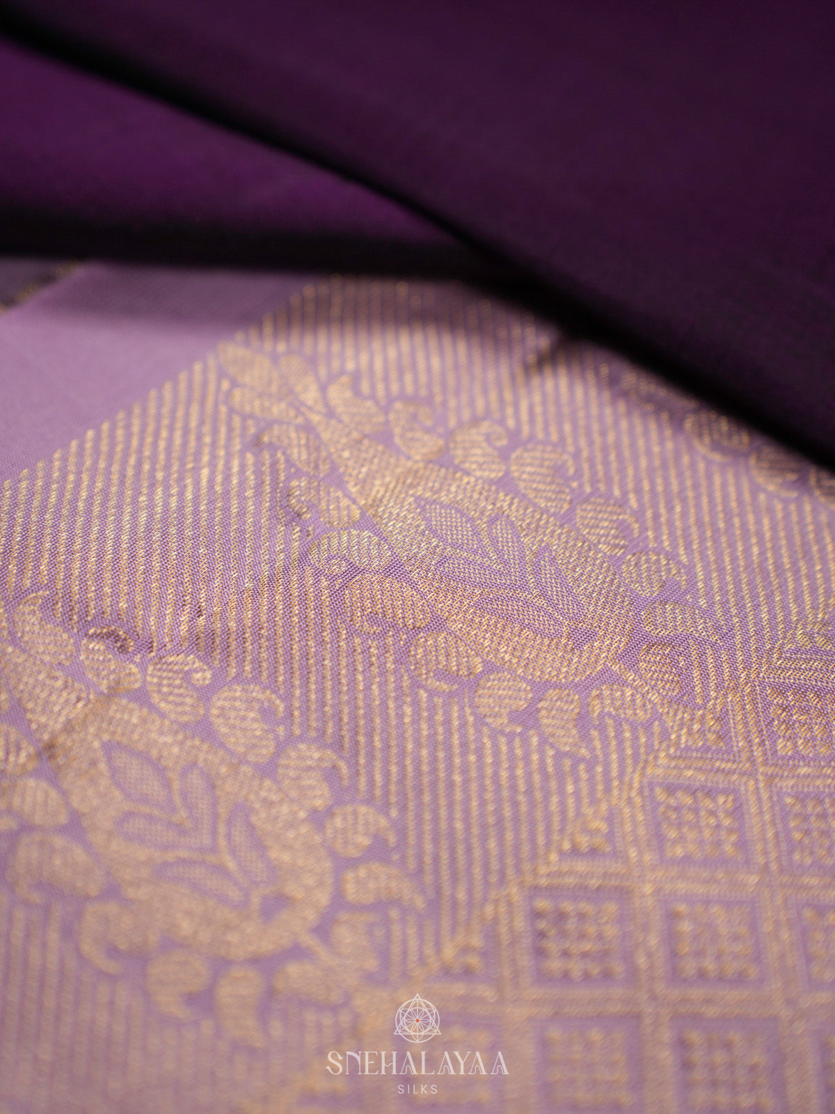 Purple Kanjivaram Silk Saree