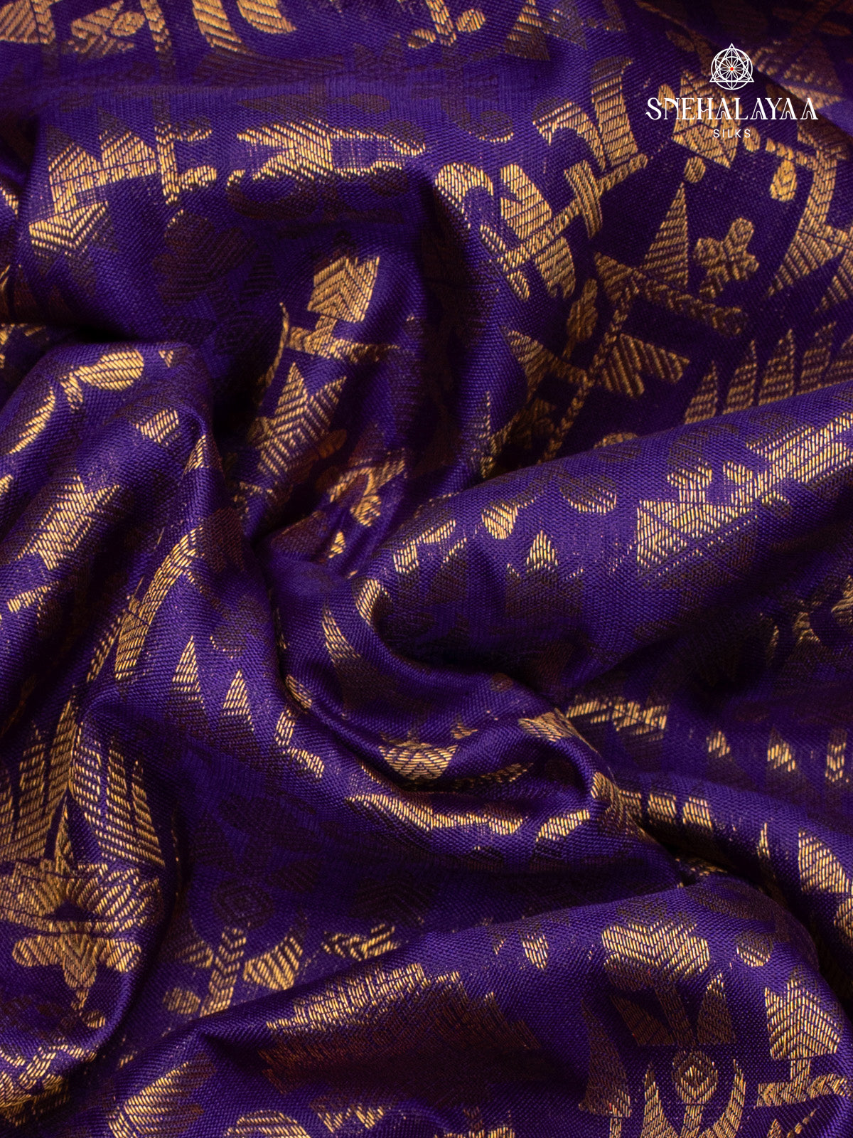 Violet Kancheevaram Silk Saree