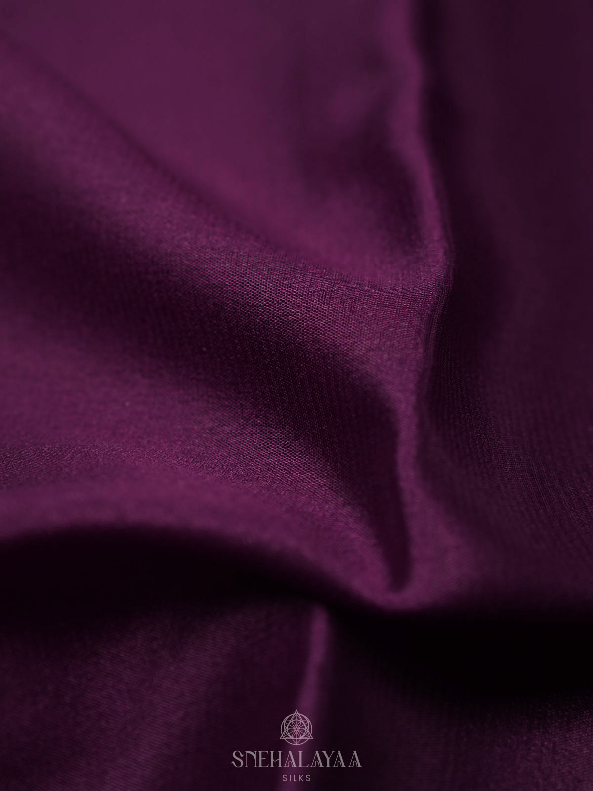 Burgundy Mysore Silk Saree