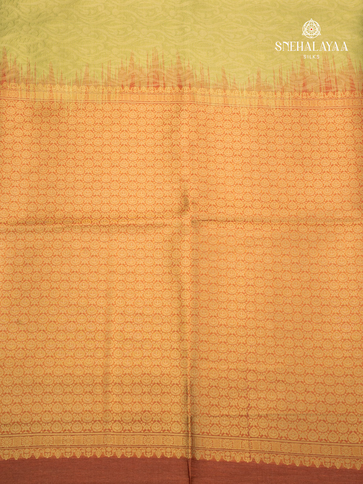 Lime Green Jute Saree