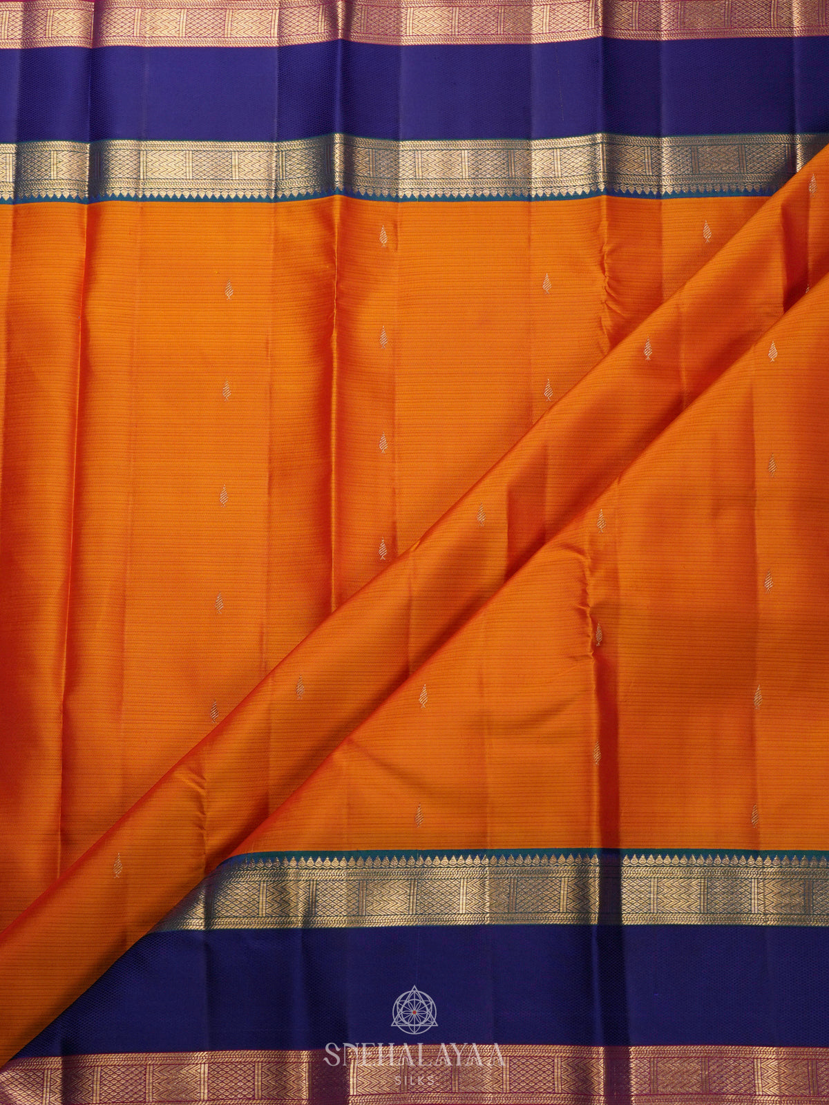 Orange Kanjivaram Silk Saree