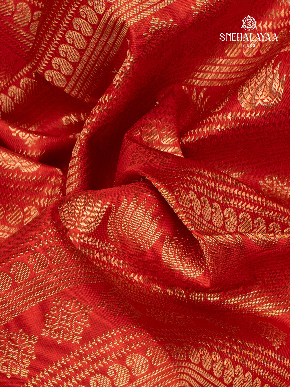 Orange Kanjivaram Silk Saree