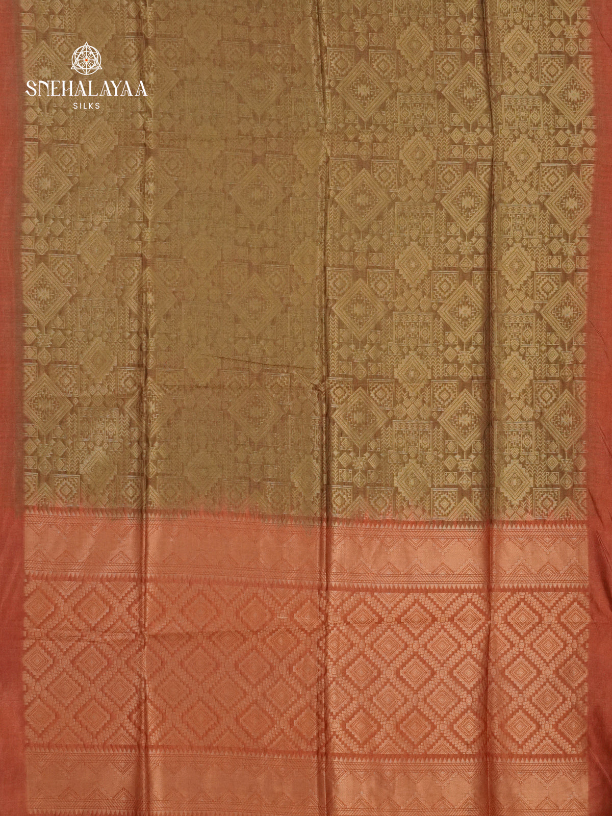 Brown Jute Saree