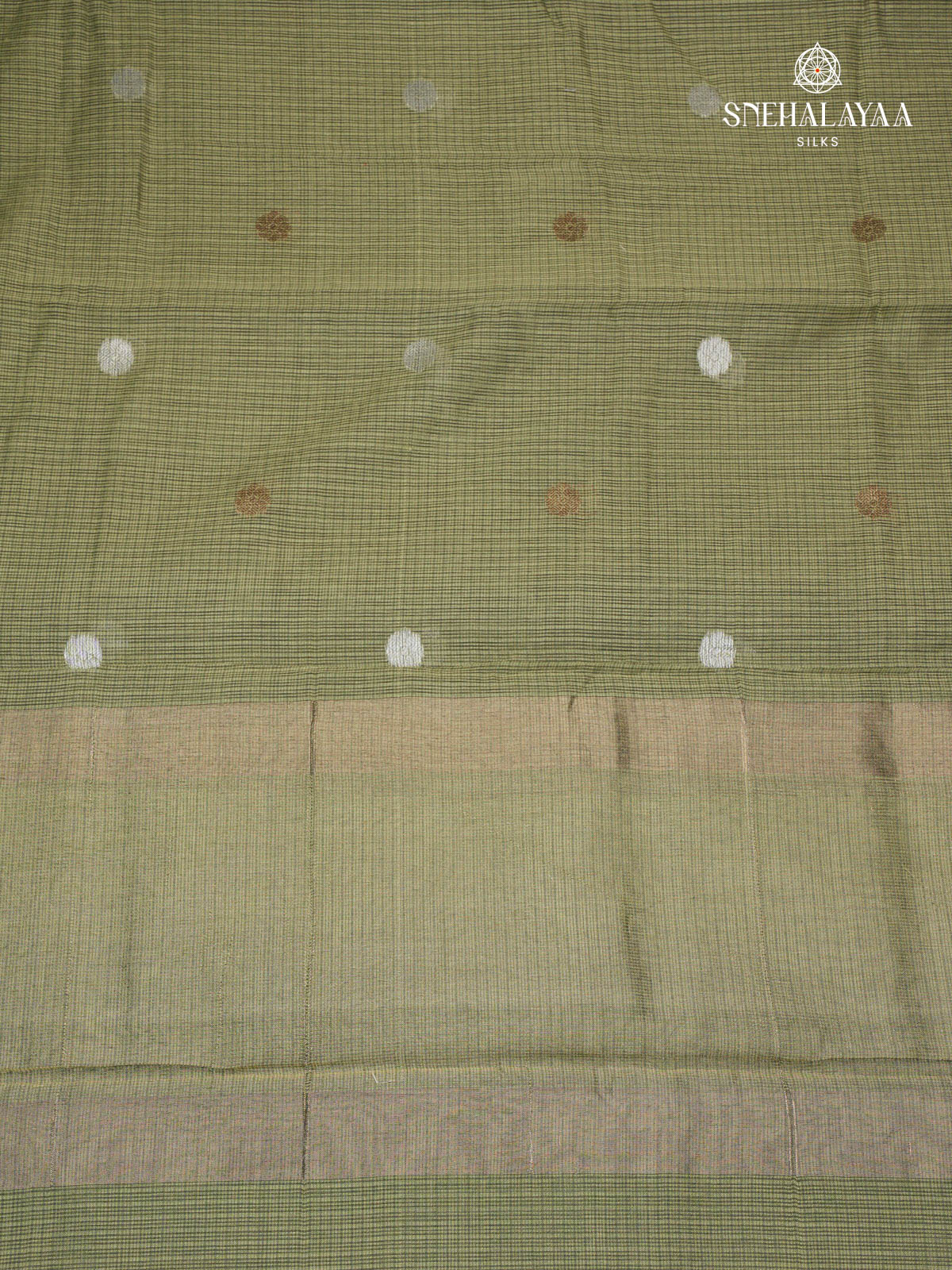 Olive Green Kota Saree