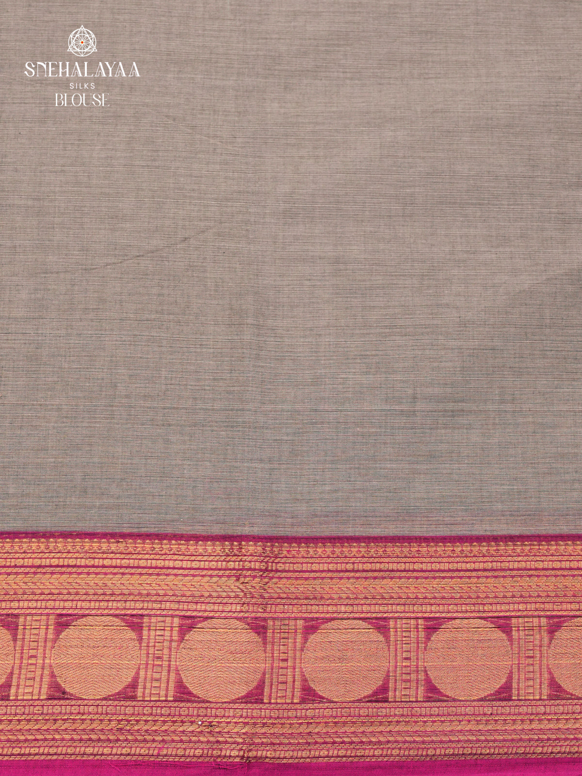 Steel Grey Chettinad Cotton Saree
