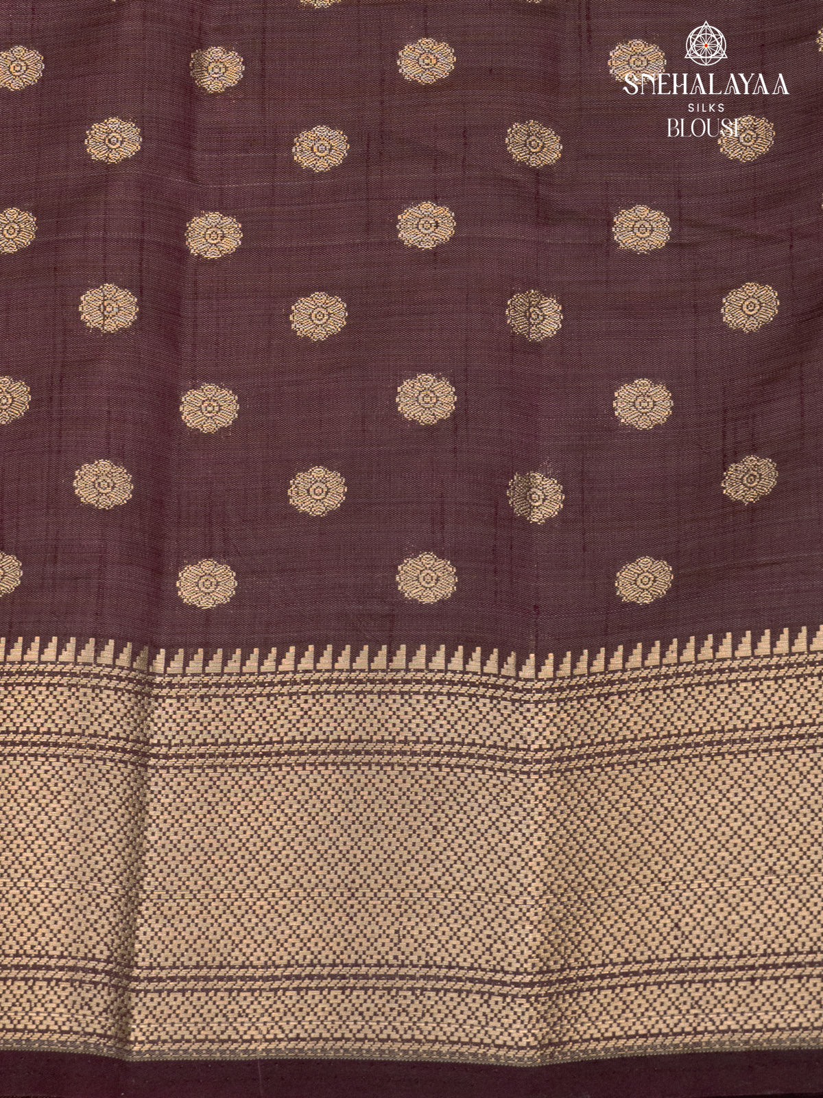 Brown Raw Silk Saree
