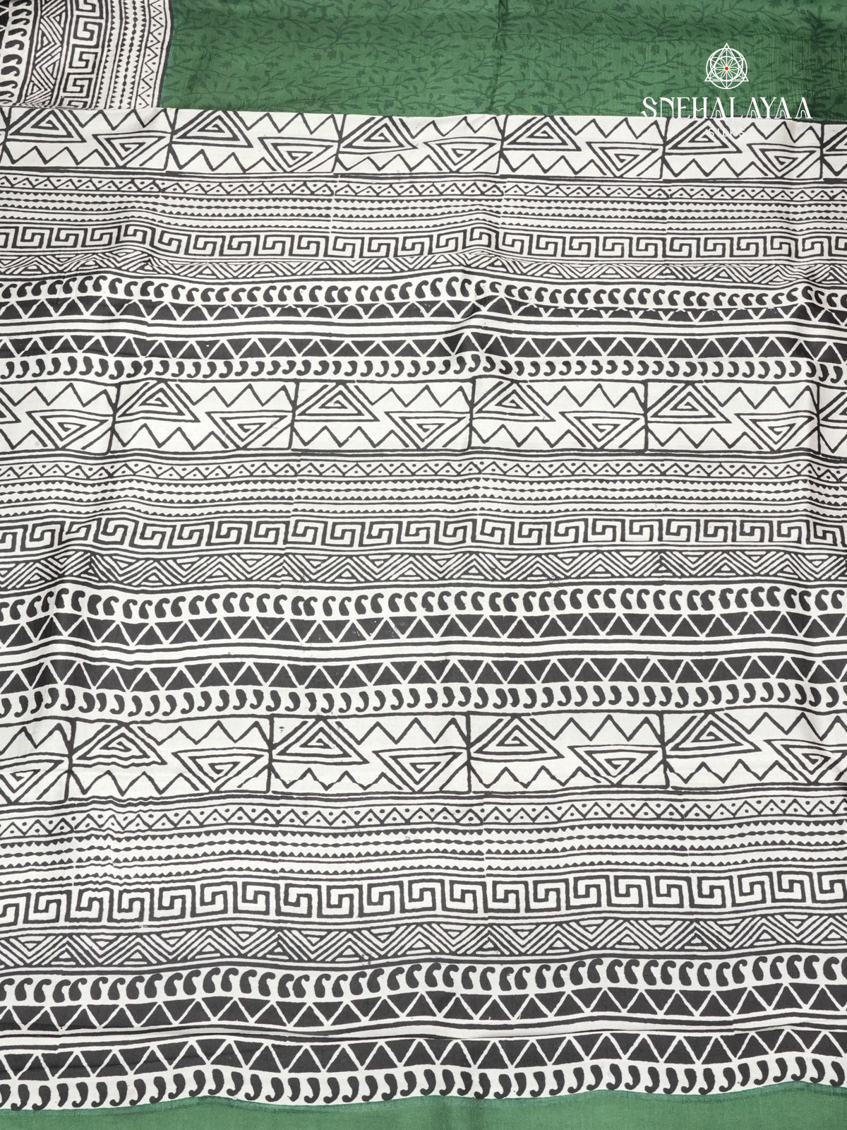 Green Tussar Silk Saree