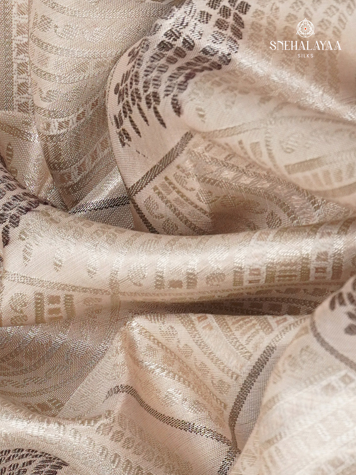 Grey Art Silk Saree