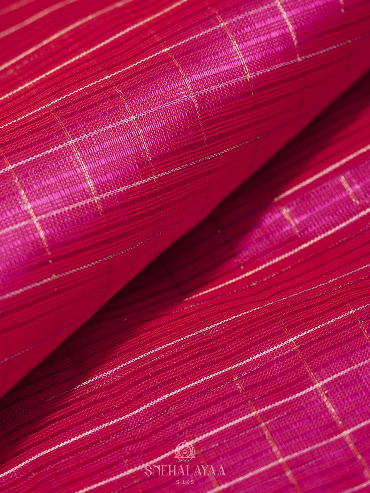 Rani Pink Mangalagiri Silk Cotton Saree
