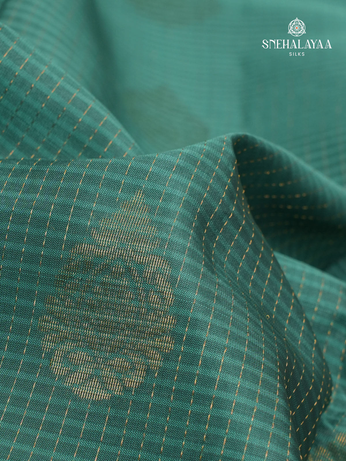Teal Green Kanjivaram Silk Saree