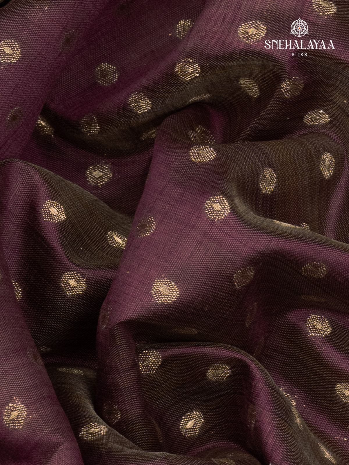 Burgundy Raw Silk Saree