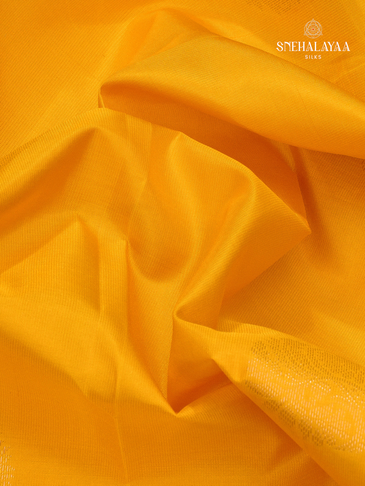 Yellow Kanjivarm Silk Saree