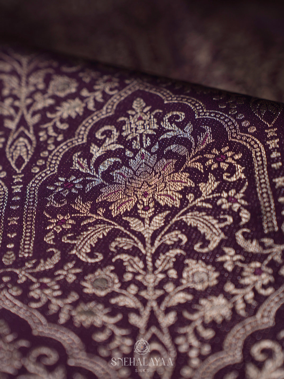 Purple Kanjivaram Silk Saree