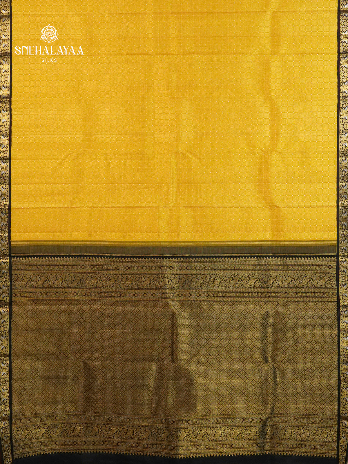 Lemon Yellow Kanjivaram Silk Saree