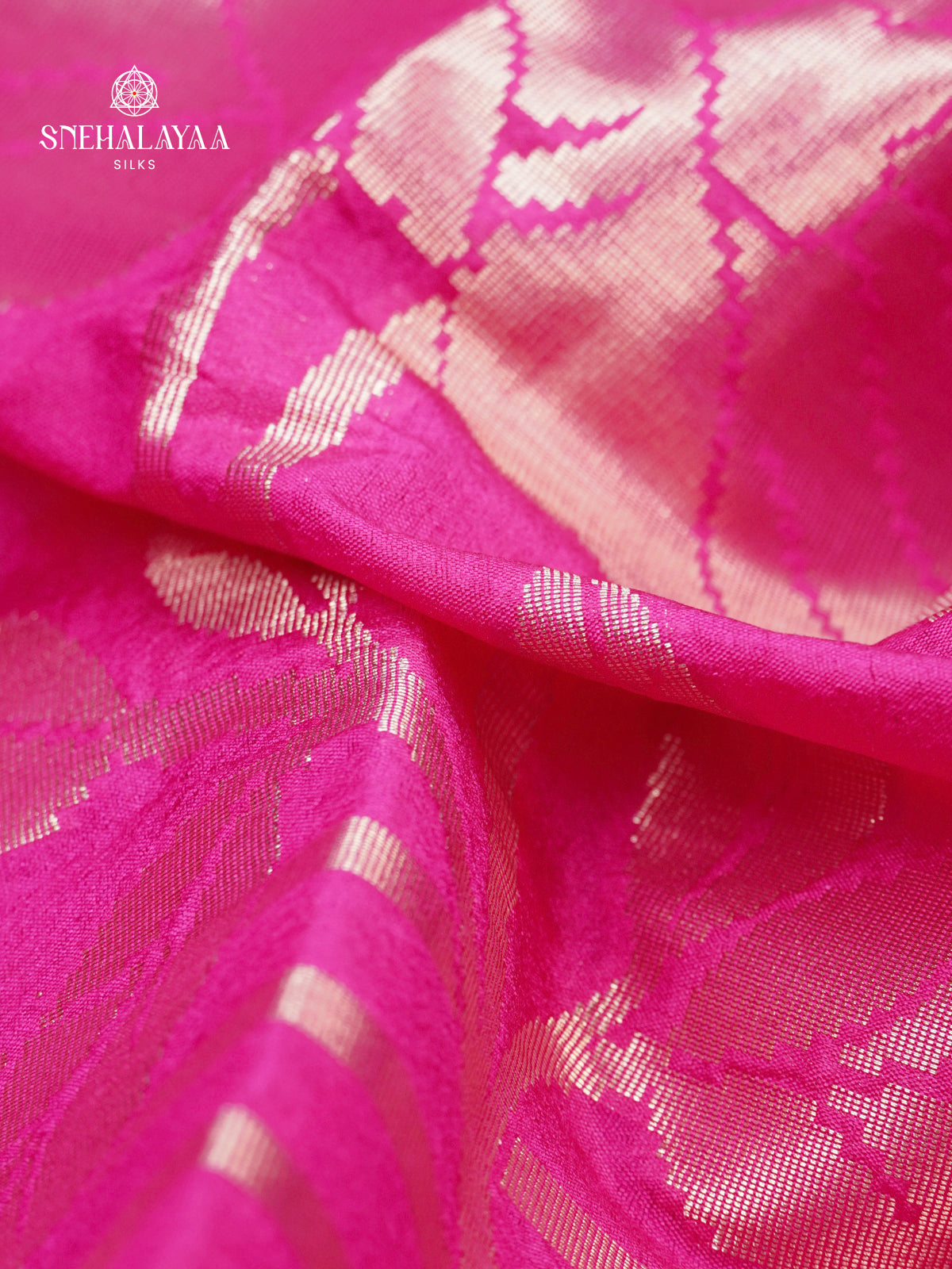 Rani Pink Banaras Silk Saree
