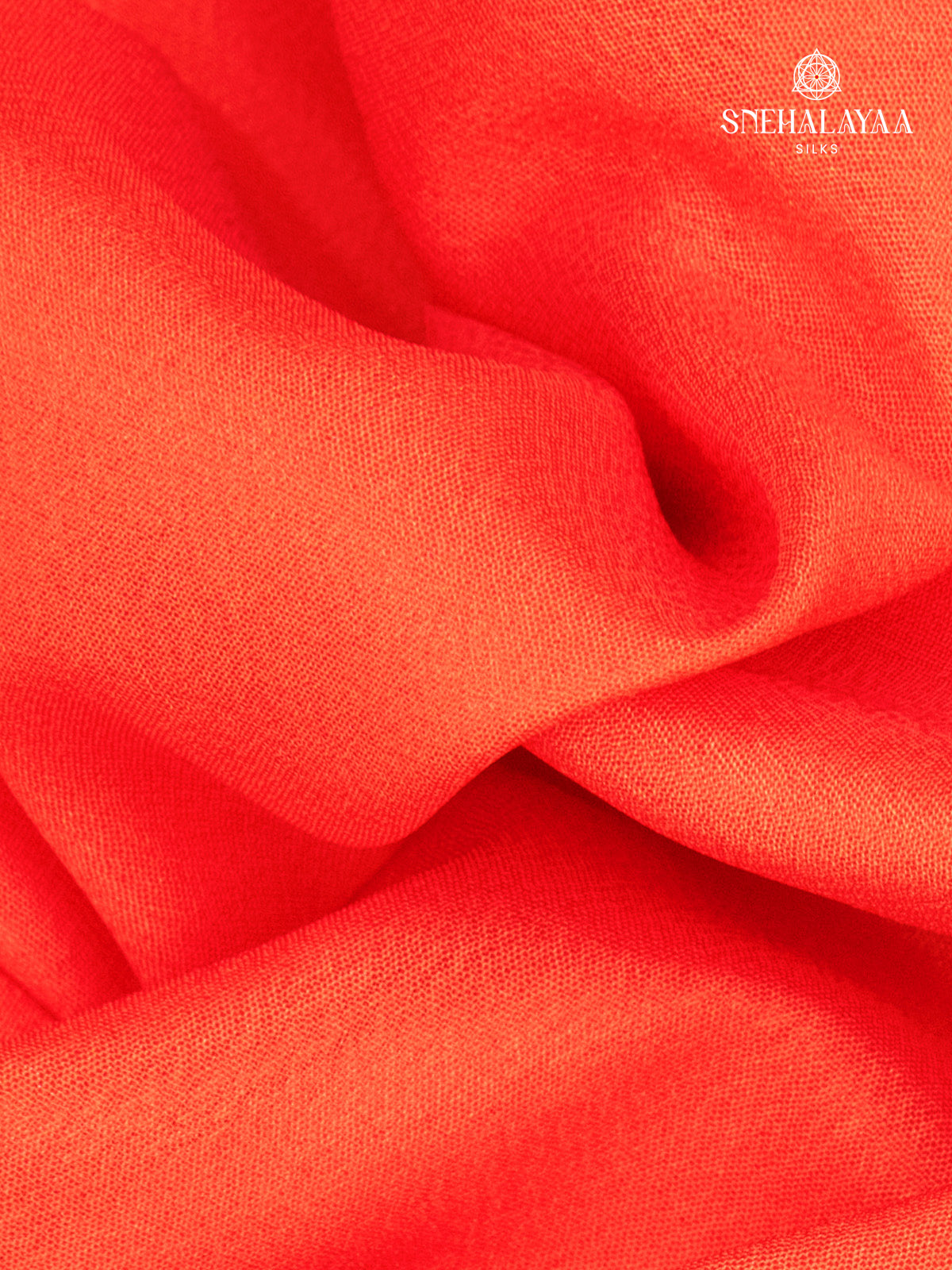 Orange Mysore Silk Saree