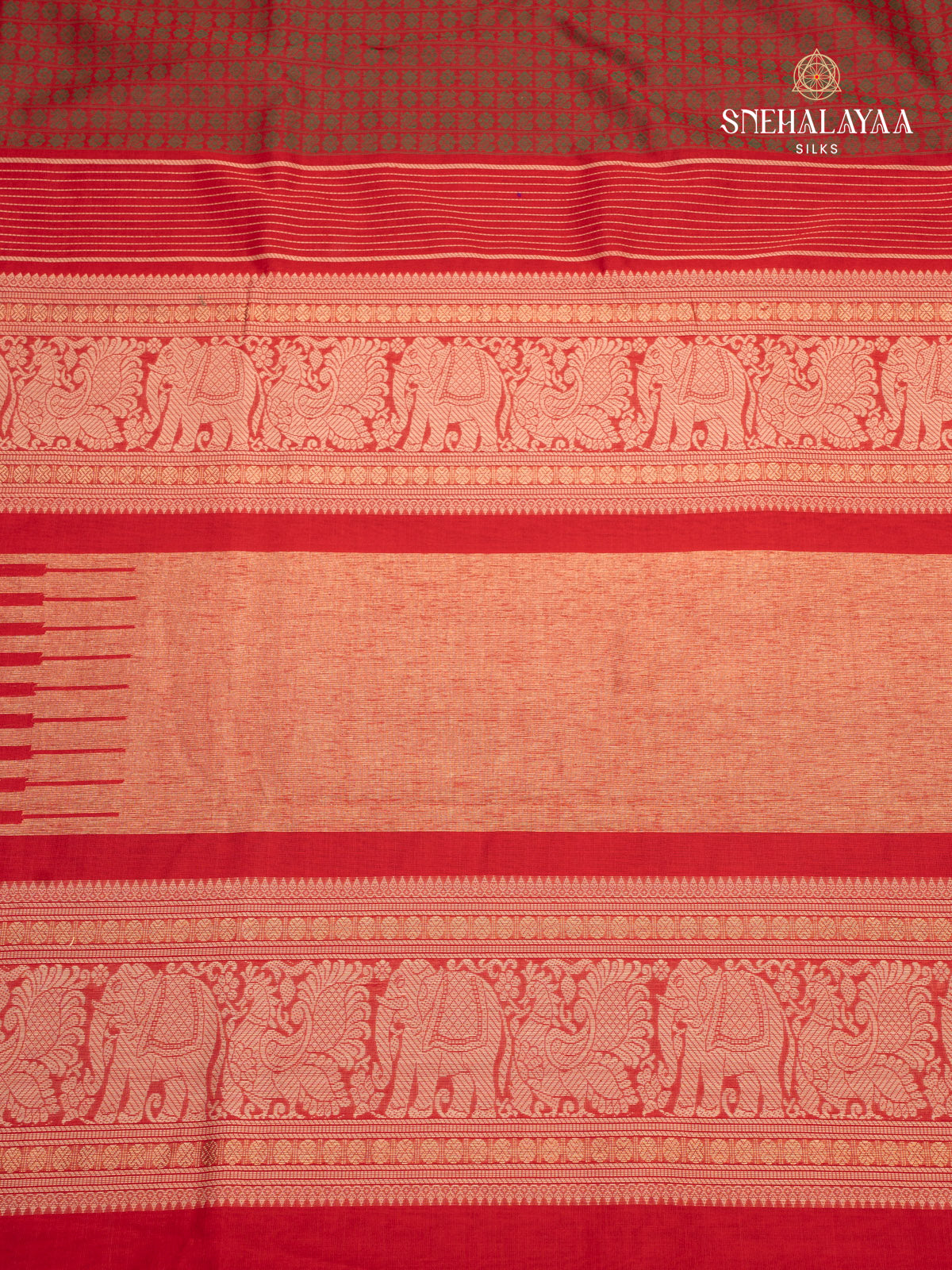 Brown Kanchi Cotton Saree