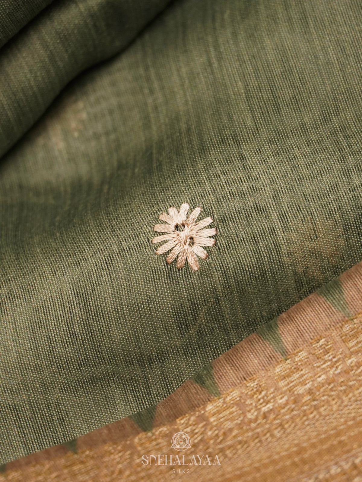 Pale Green Munga Tussar Saree