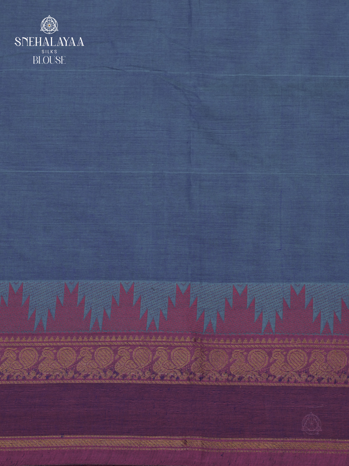 Blue Kanchi Cotton Saree