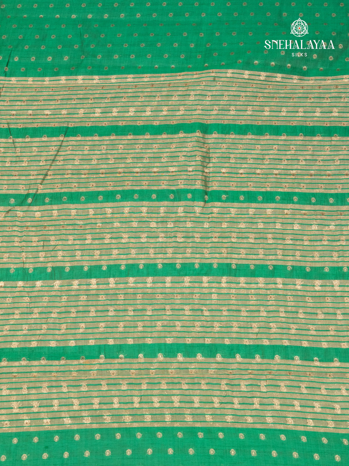 Emerald Green Raw Silk Saree