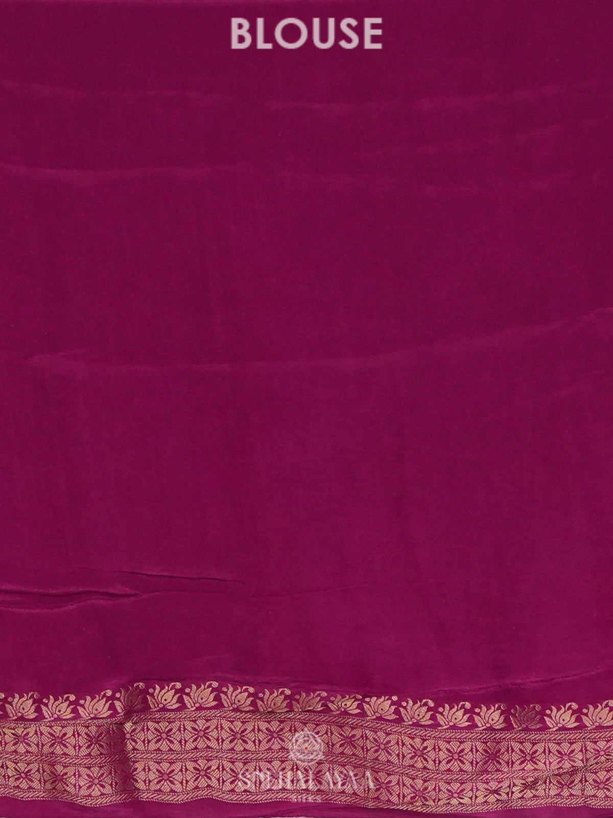 Magenta Banaras Silk Saree