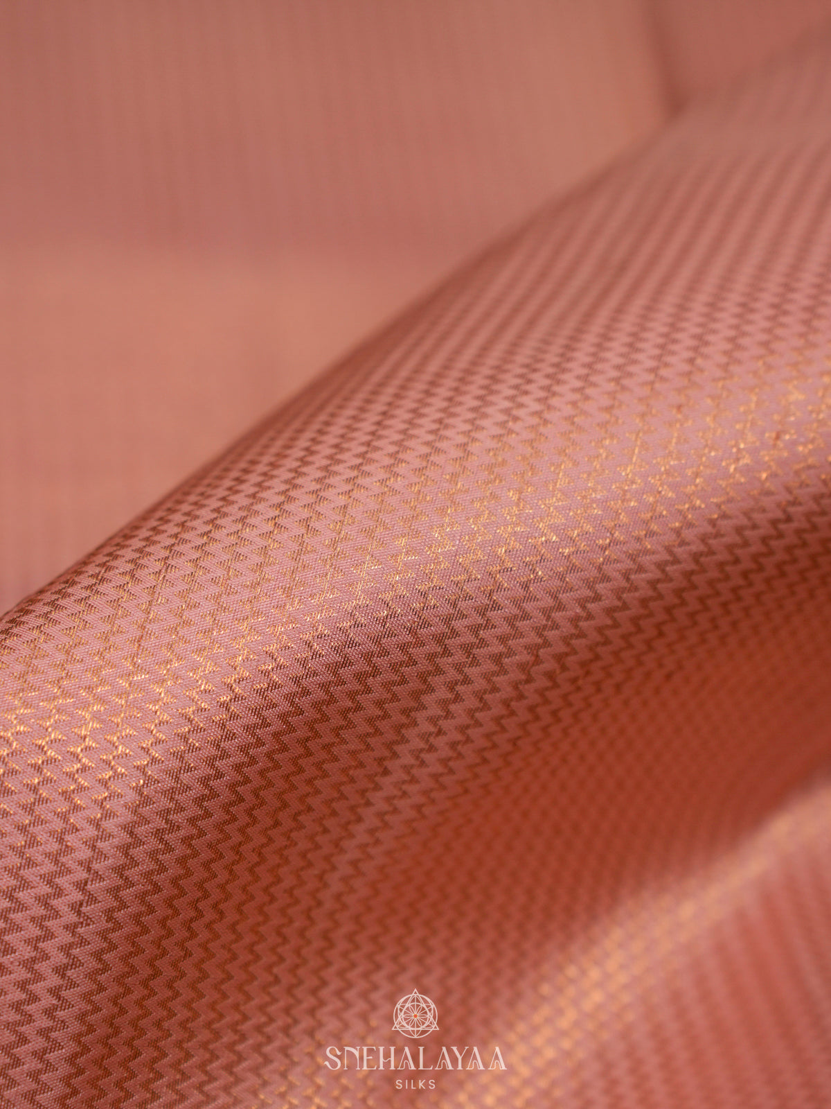 Peach Kanjivaram Silk Saree