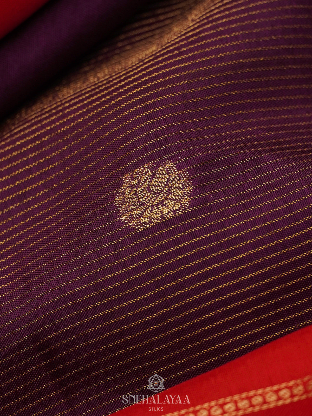 Purple Banarasi Silk Saree