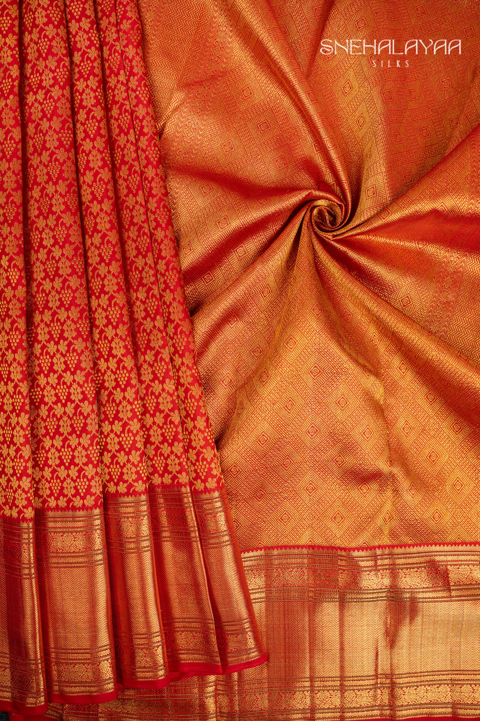 Red Kancheevaram Silk Saree