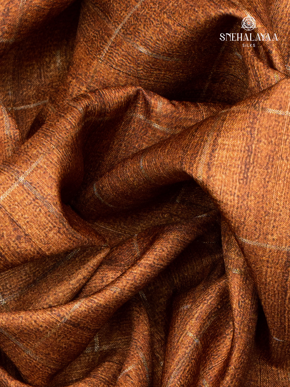 Brown Jute Saree