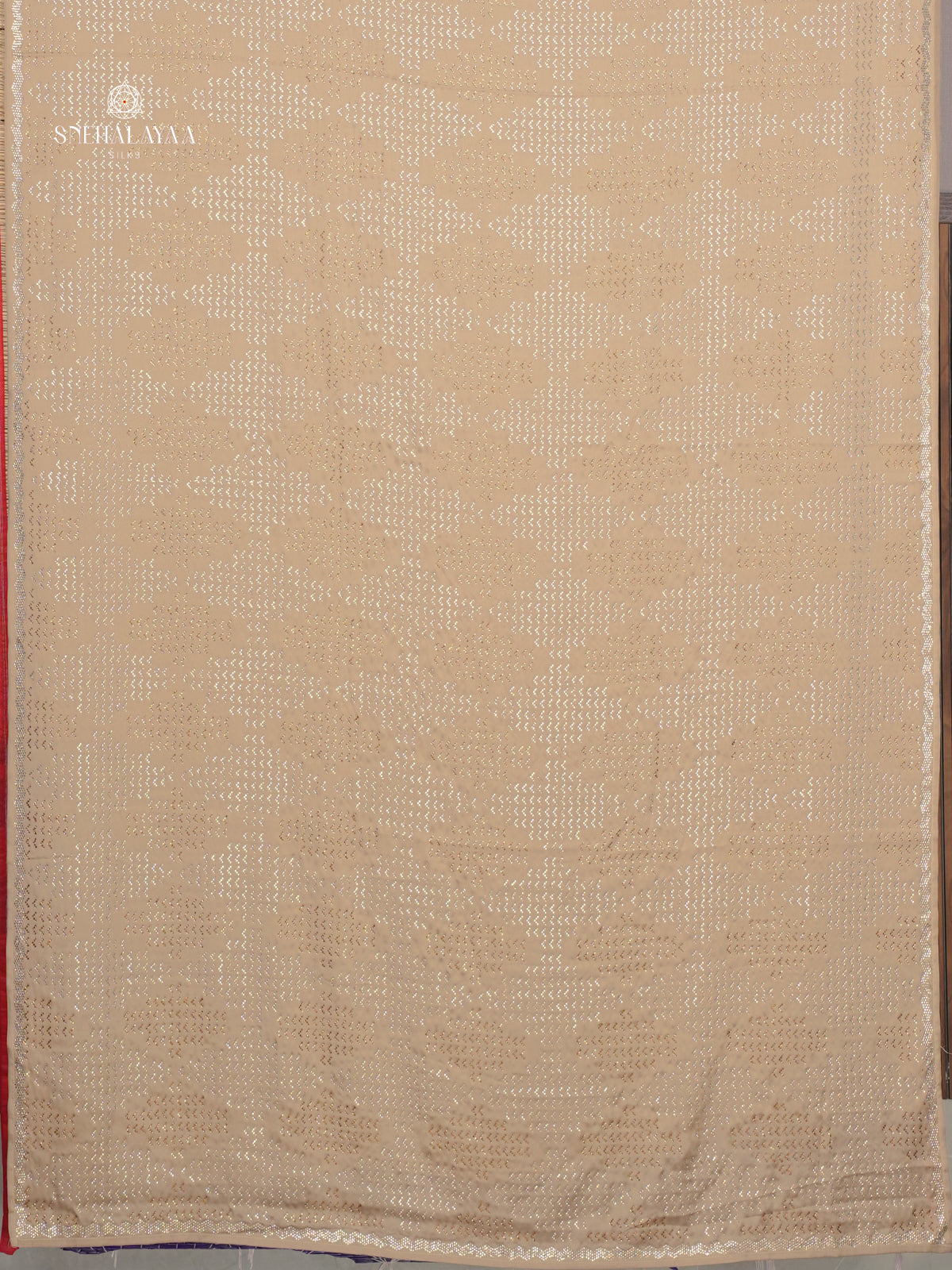 Beige Designer Saree